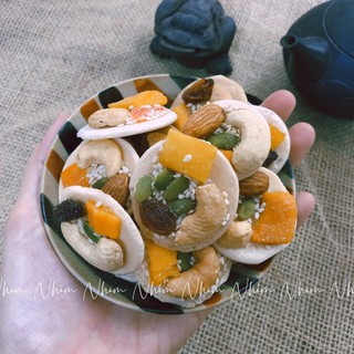 Bánh Mix Hạt Dinh Dưỡng Và Trái Cây Sấy Dẻo Ít Ngọt Nguyên Liệu Sạch