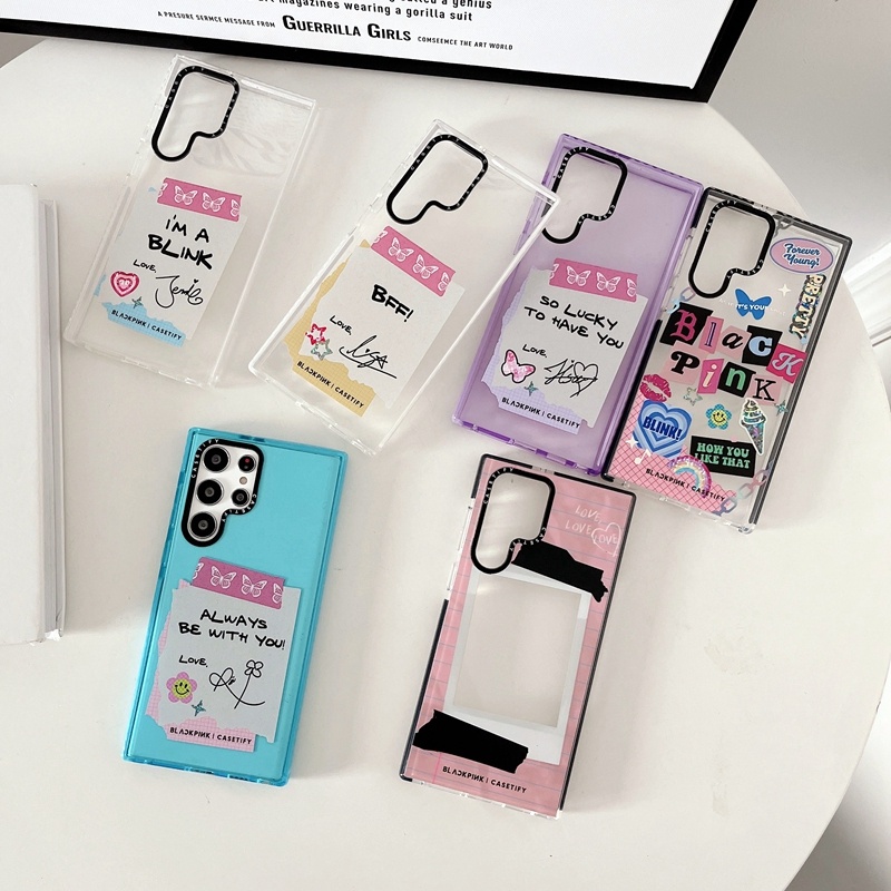Ốp Điện Thoại Mềm In Hình BLACKPINK Cho Samsung Galaxy S23 S21 S22 Plus Ultra