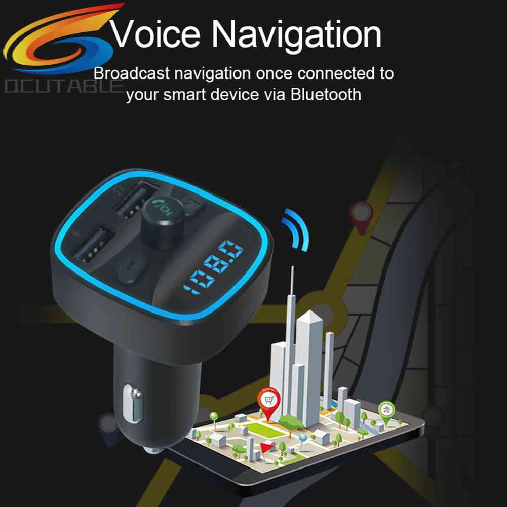 Tẩu Sạc Nhanh T25 Kết Nối Bluetooth 5.0 Kiêm Máy Nghe Nhạc MP3 FM