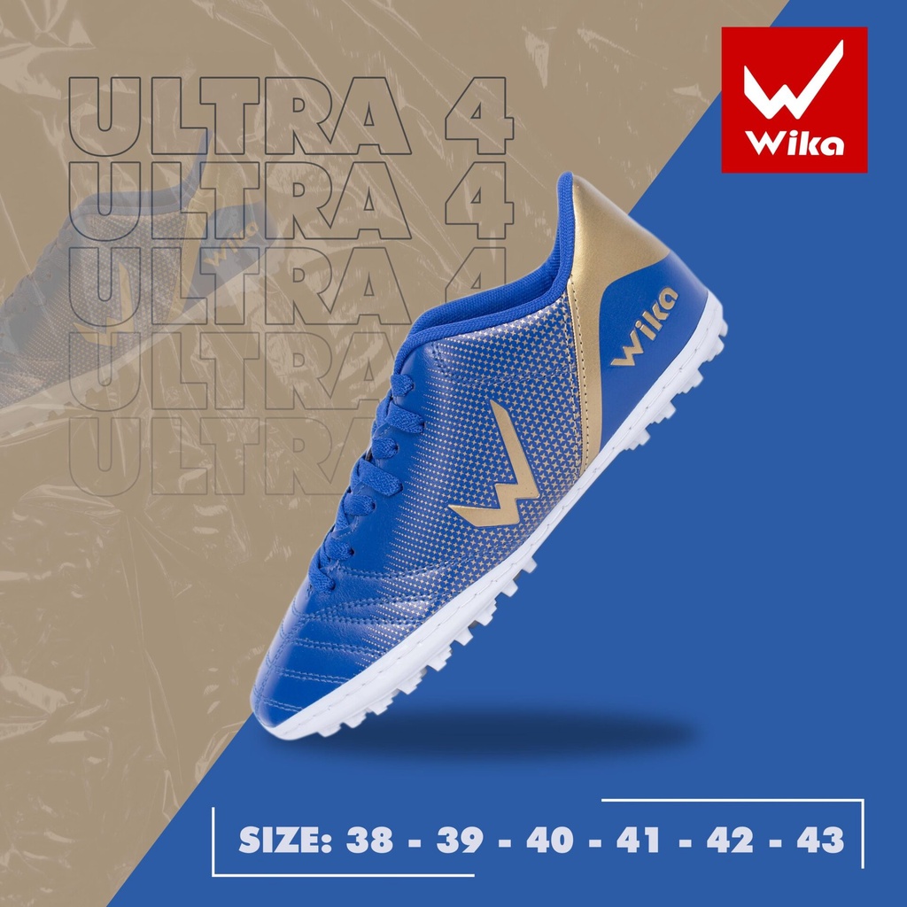 Giày Đá Bóng Wika Bata Ultra 4 Chính Hãng, Giày Đá Banh Sân Cỏ Nhân Tạo Khâu Full Đế