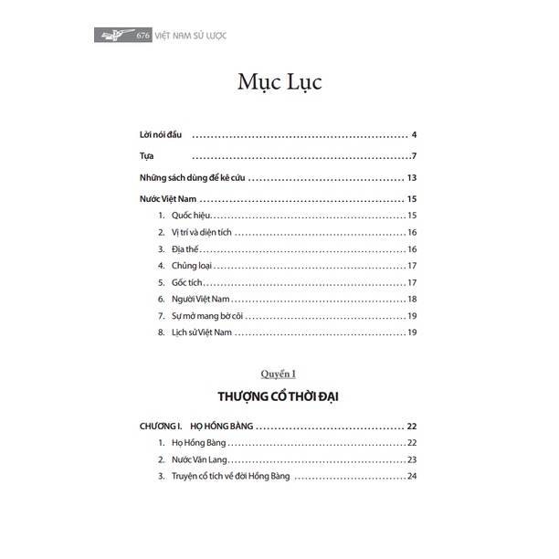 Sách - Việt Nam sử lược (bìa cứng) - tái bản