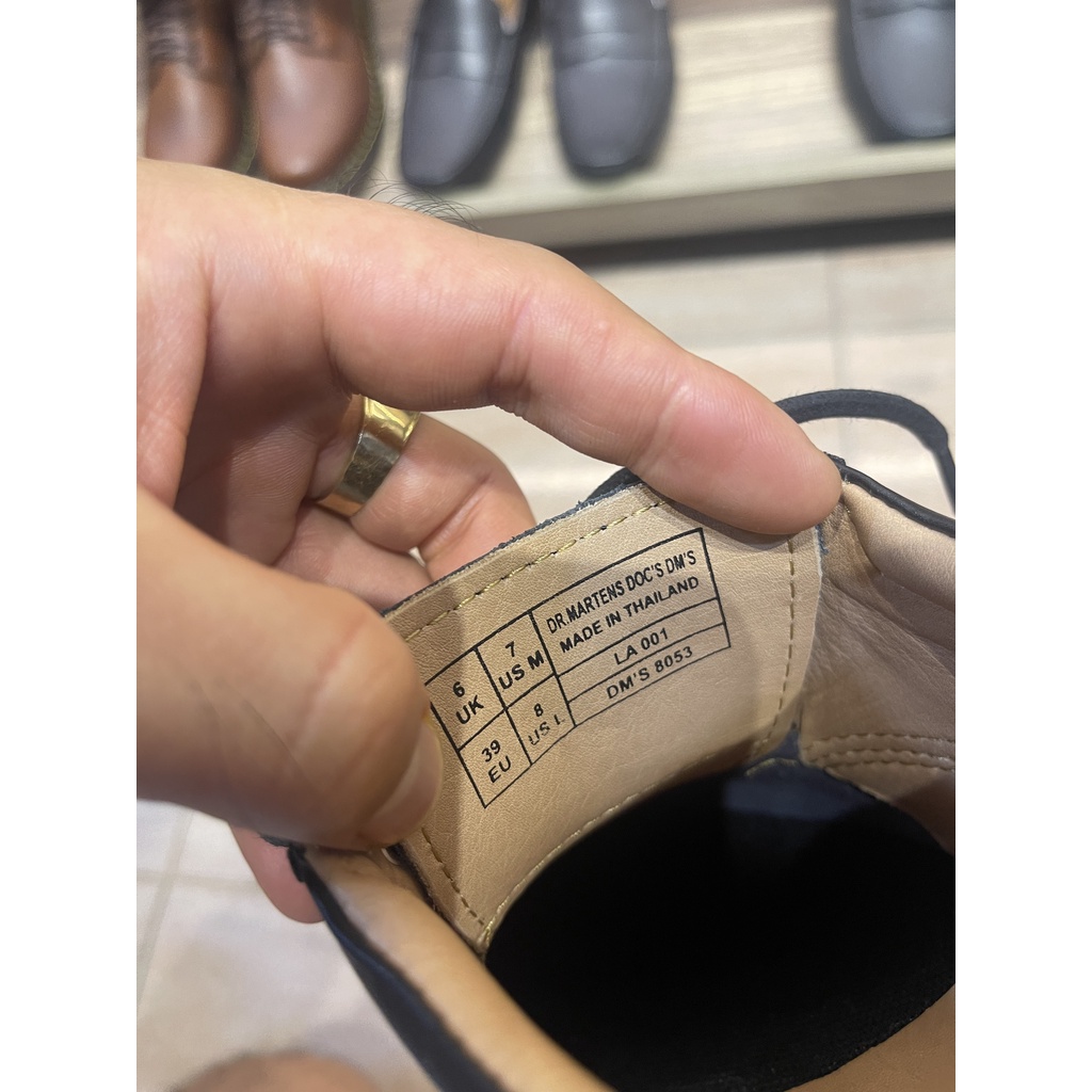 Giày da Dr.martens 8053 black da smooth 2022 bảo hành 24 tháng da bò thật