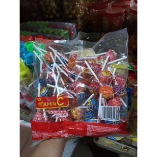 bán sỉ 1 bịch Kẹo mút chupa chups gói 58/60 cây cây mix nhiều vị trái cây cho bé