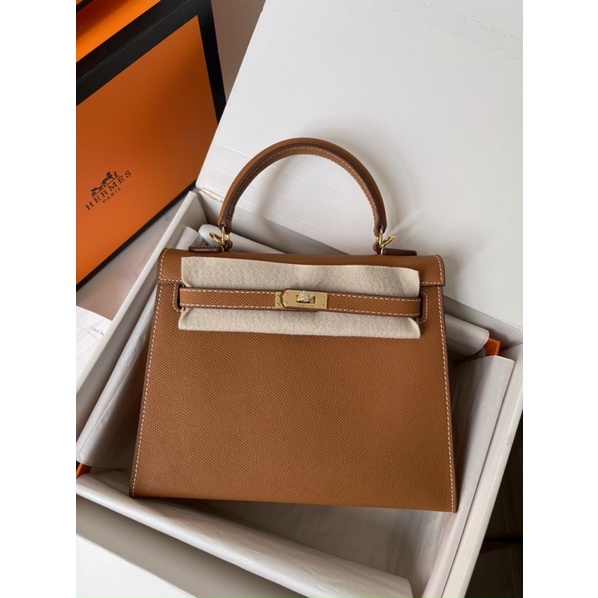 Túi quai xách HM Kelly siêu cấp khâu máy size 25cm