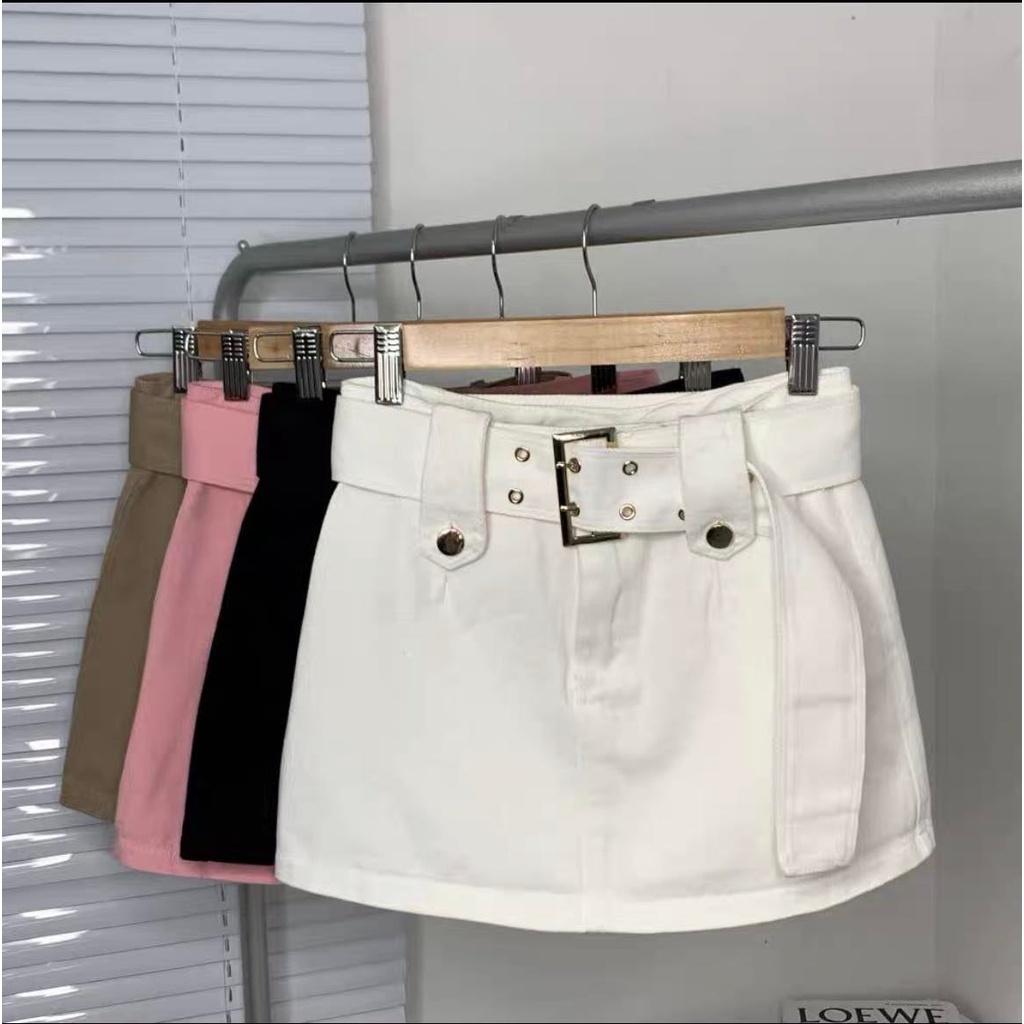 Chân váy kaki kèm thắt lưng mẫu hot