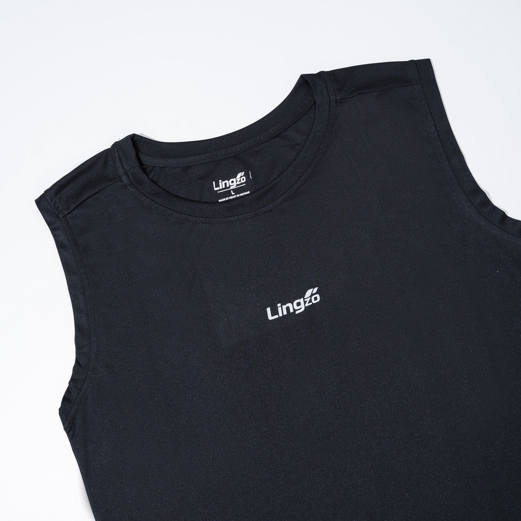 Áo ba lỗ nam sát nách thể thao LINGZO áo tanktop tập gym dáng slim fit vừa vặn chất liệu thun lạnh mềm mại
