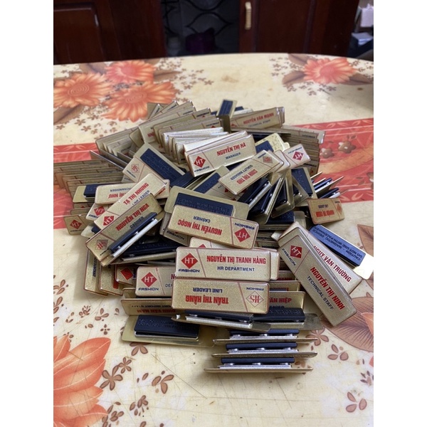 Bảng tên nhân viên đồng ăn mòn cao cấp - in theo yêu cầu