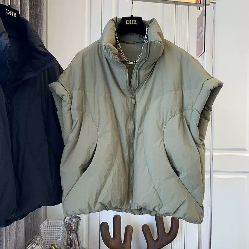 Áo gile phao cánh rơi phong cách Hàn