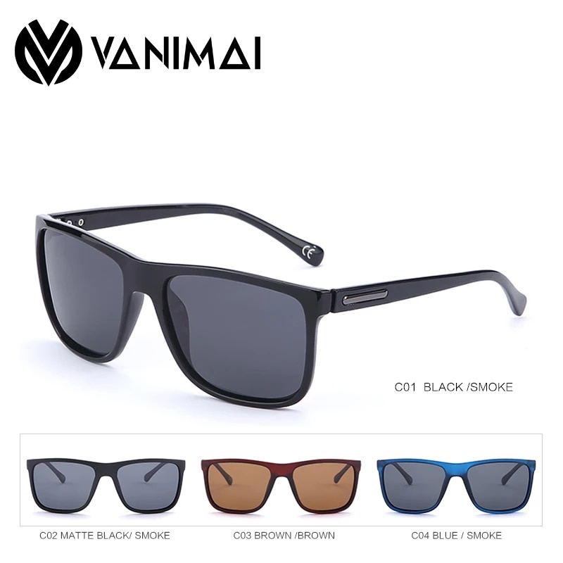 Mắt kính mát Nam phân cực  hàng nhập khẩu Mỹ chính hãng- Vanimai