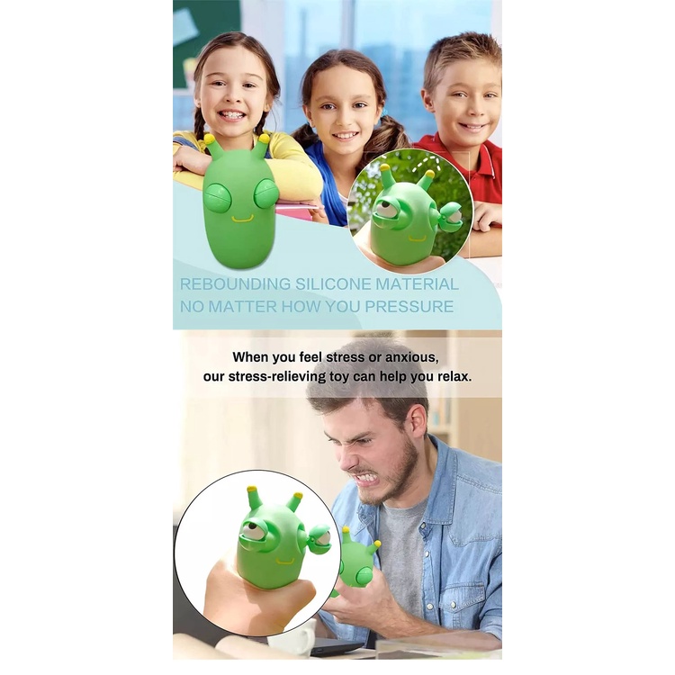 Đồ chơi nắn bóp đàn hồi IQ ANGEL giảm stress hình sâu bướm