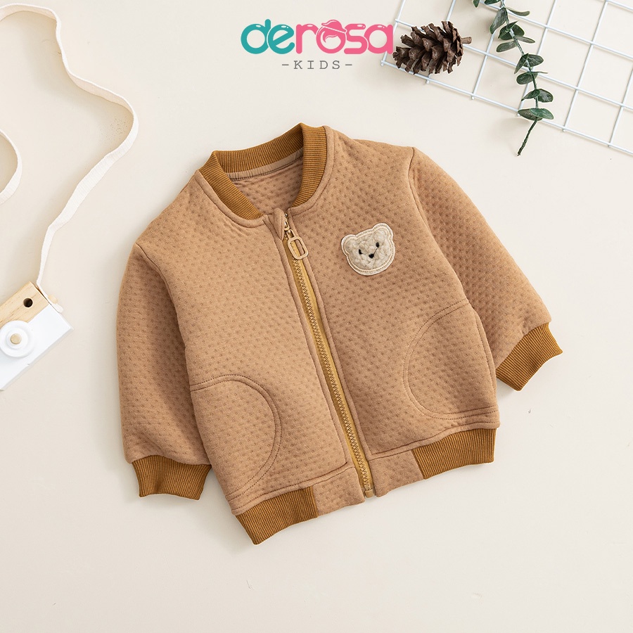 Áo khoác dài tay thu đông DEROSA KIDS cho bé từ 6 đến 24 tháng 812-1081A