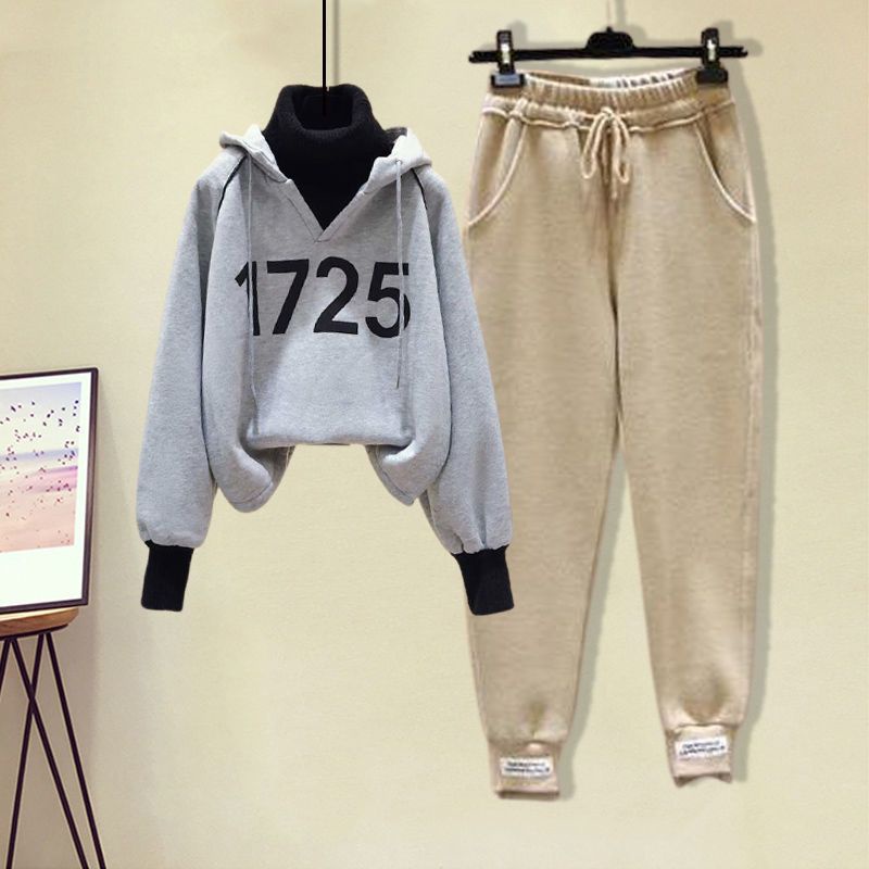 Áo Hoodie Dài Tay Giả Hai Lớp Phong Cách Hàn Quốc Dành Cho Nữ