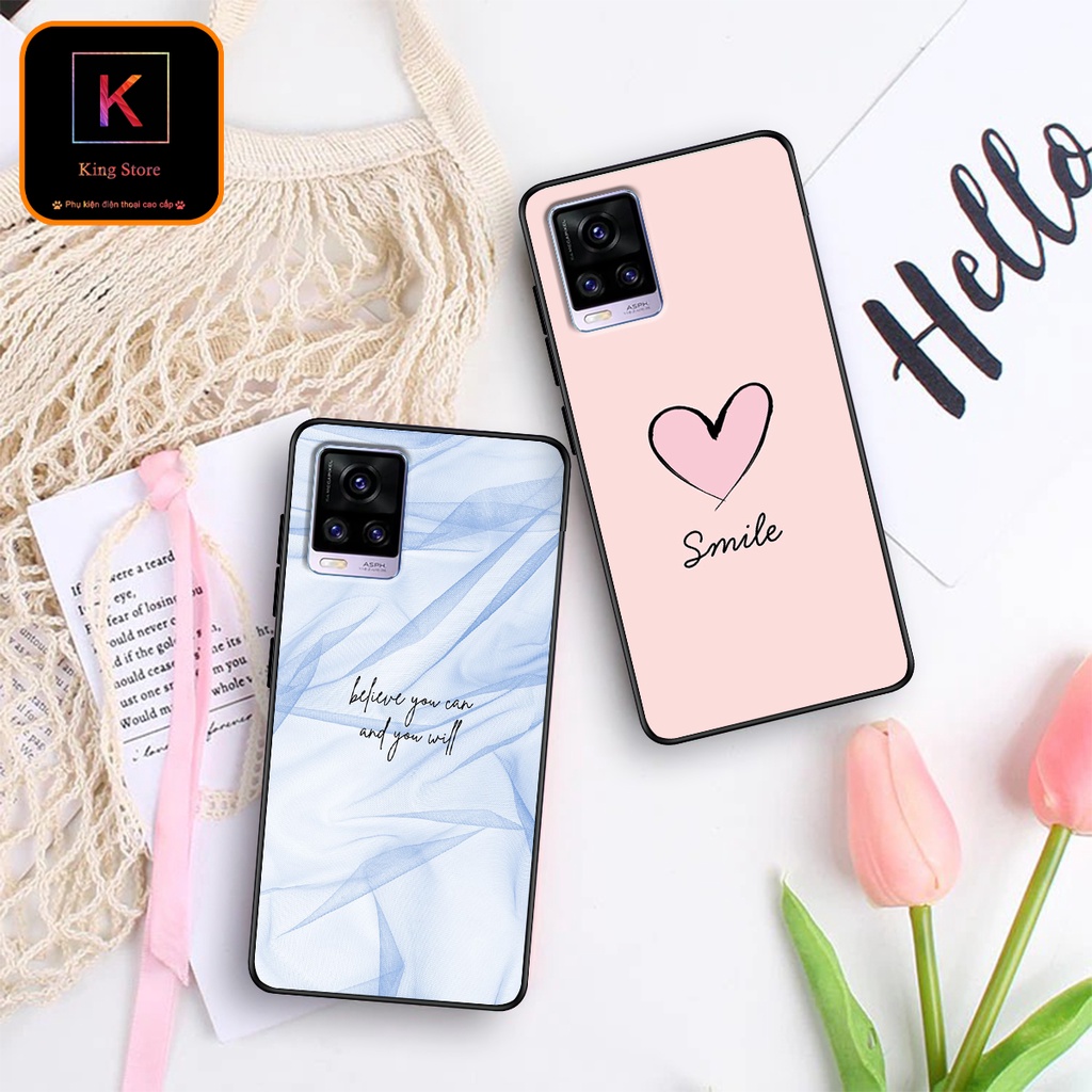Ốp lưng Vivo V20 - V20 SE - V20 2021 - Ốp Vivo in hình LoveSmile - Chất liệu TPU cao cấp chống sốc