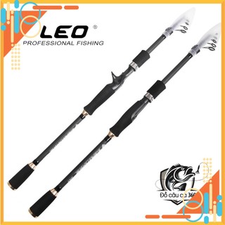 Cần câu lure leo fishing cần câu lure rút gọn cần câu máy đứng và máy ngang giá tốt