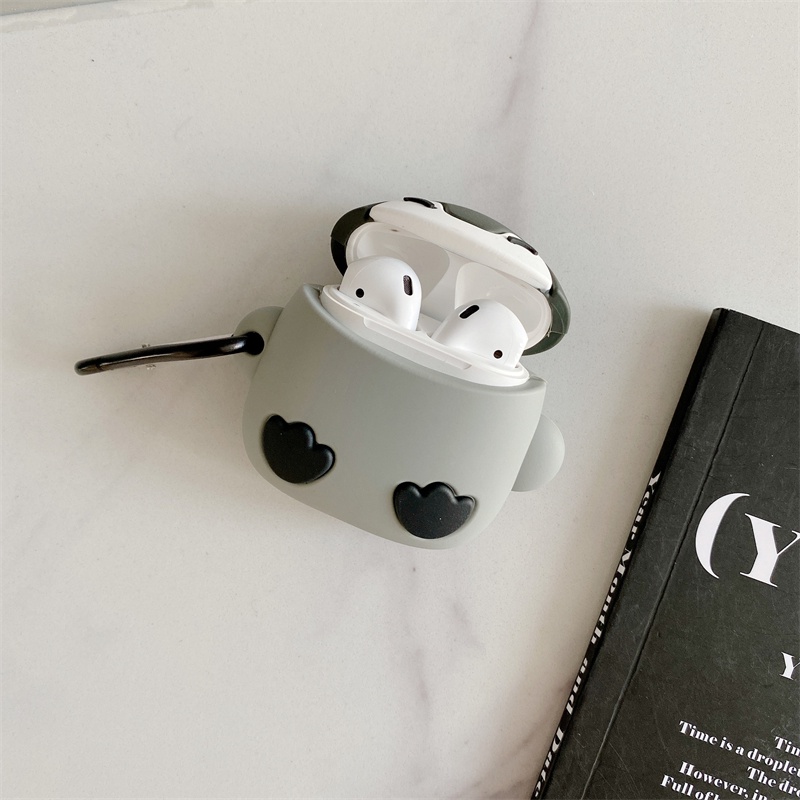 Vỏ Bảo Vệ Hộp Sạc Tai Nghe AirPods Pro 1 2 3 Bằng Silicon Hình Chim Cánh