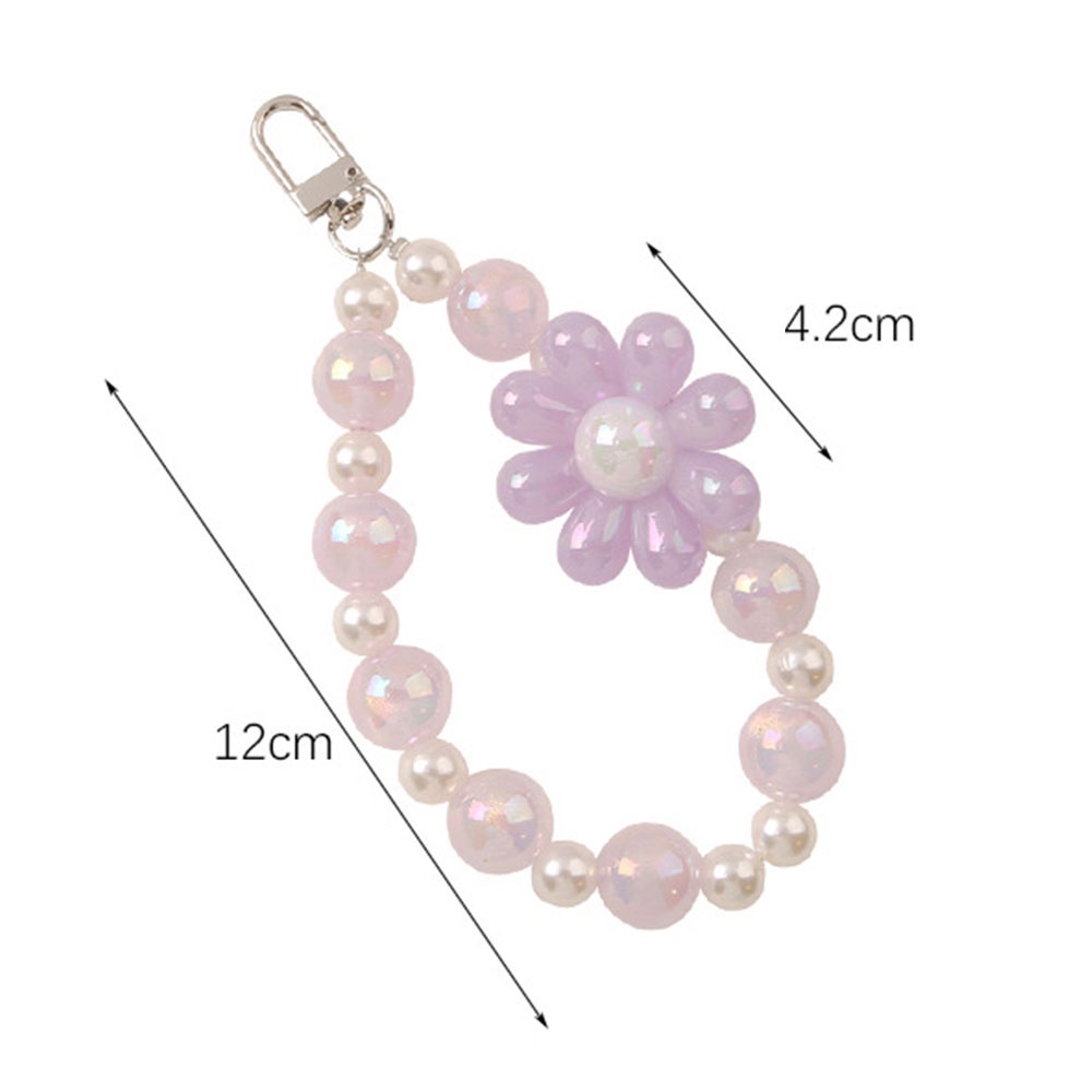 Vỏ Bảo Vệ Hộp Sạc Tai Nghe Không Dây Qipin Đính Hạt Ngọc Trai 5 Màu Họa Tiết Hoa Cúc Dễ Thương Độ