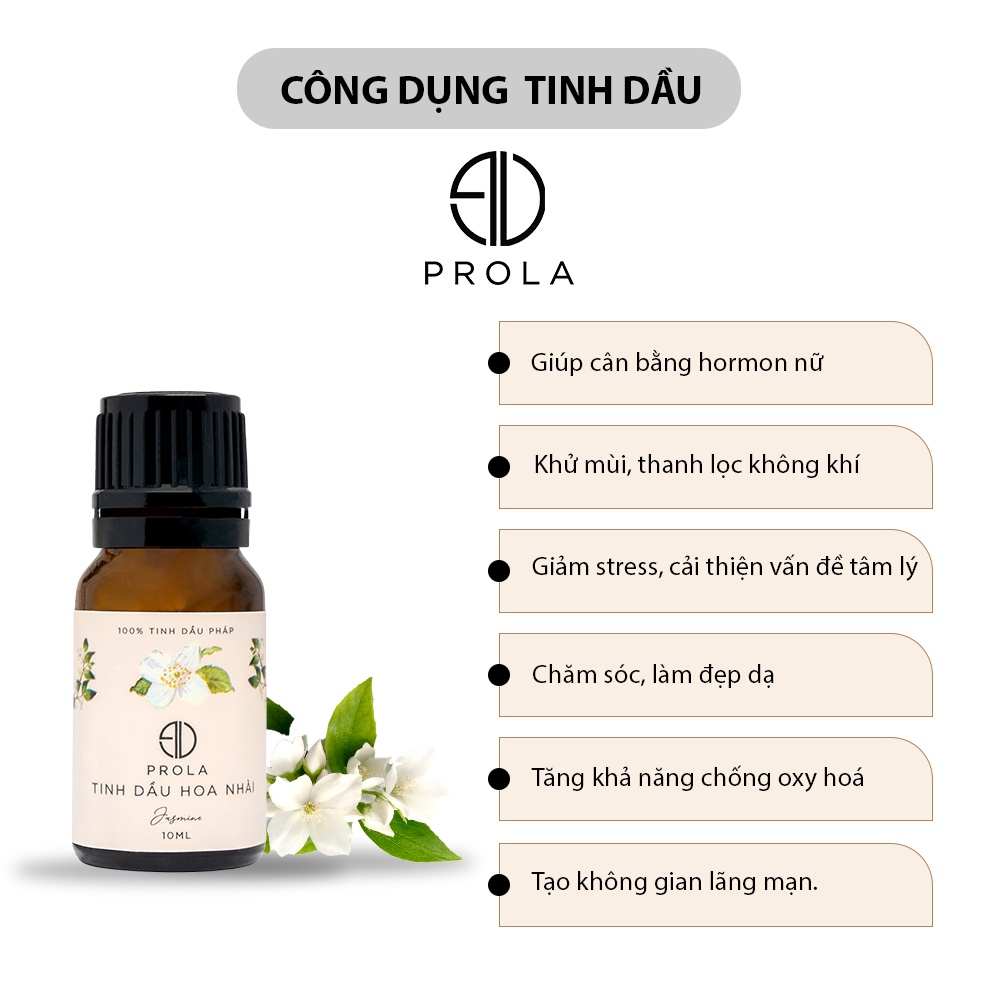 Tinh dầu thiên nhiên PROLA Hương Hoa Nhài Jasmine ngọt ngào, tinh khiết