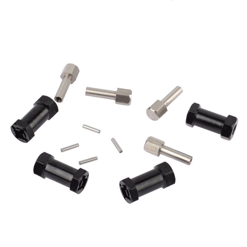 Set 8 Khớp Nối Trục Bánh Xe Điều Khiển Từ Xa Bằng Nhôm 12mm 1 / 10 Crawler Axial SCX10 D90 15mm &amp; 20mm