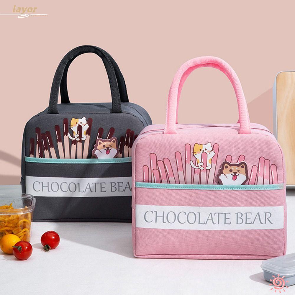 Túi Giữ Nhiệt Đựng Cơm Trưa Thiết Kế Nhỏ Gọn Tiện Dụng Mang Theo Du Lịch / Dã Ngoại