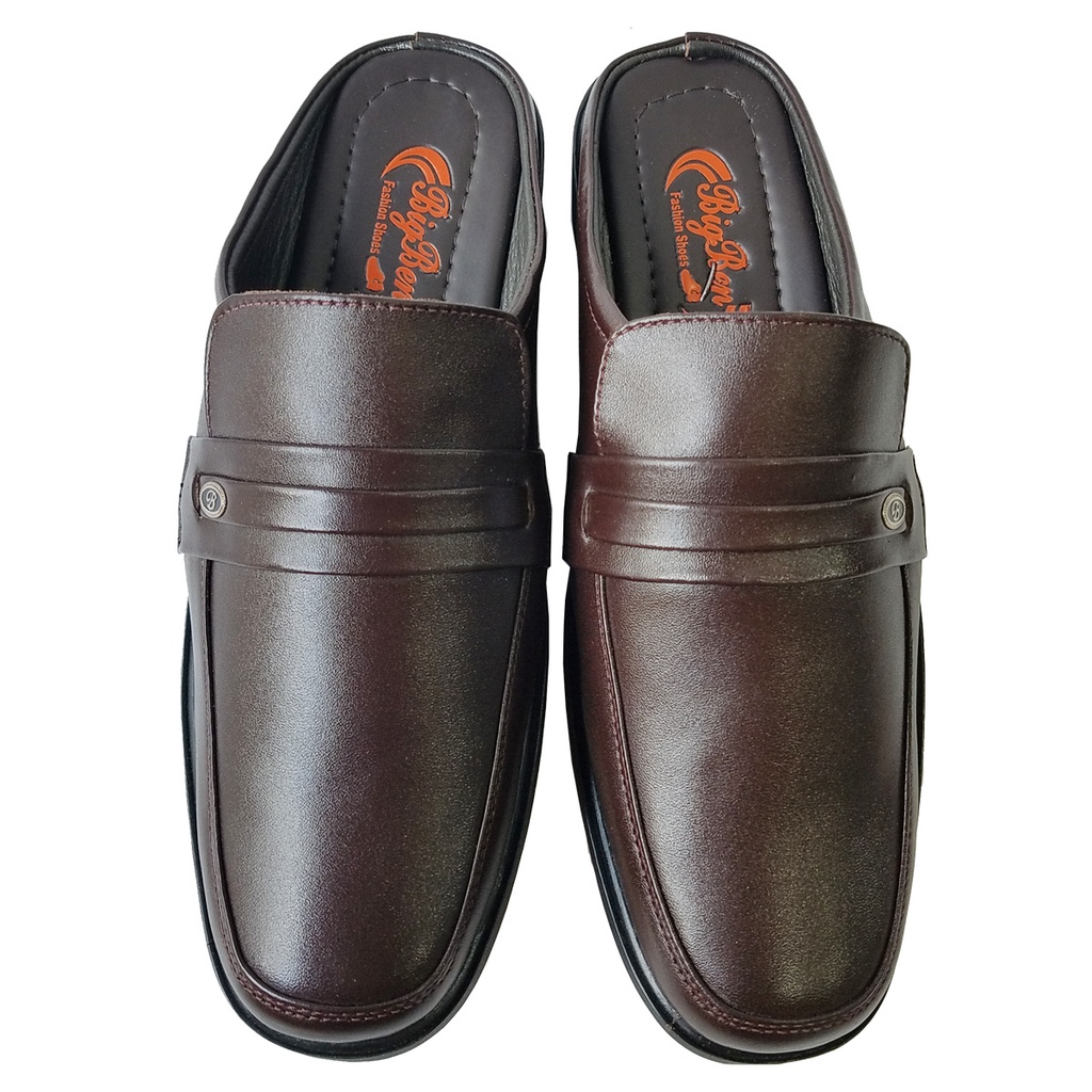 Dép Bít Mũi Nam BIGBEN Da Bò Thật Cao Cấp SB16