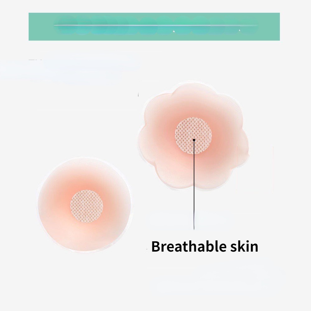 Miếng Dán Ngực Silicone Màu Trơn Chống Trầy Xước Cho Nữ