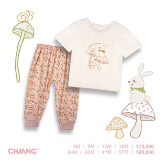 Chaang- bộ quần áo trẻ em bé trai bé gái áo cộc quần dài chaang park aw2022d10