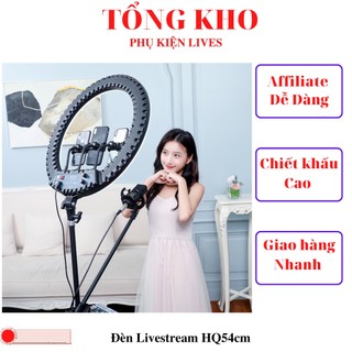 Đèn livestream 54cm HQ21N chính hãng nhập khẩu Full Phụ Kiện Hỗ trợ Livestream, Phun Xăm, Makeup, Spa tặng kèm túi xách