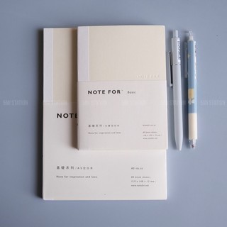 Sổ Tay Ghi Chép NOTE FOR Basic Khổ A5 A6 Màu Trắng