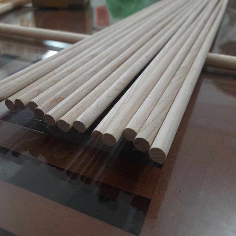 Thanh gỗ Tròn Dài 1m phi 9-10mm Cho Chim Đứng