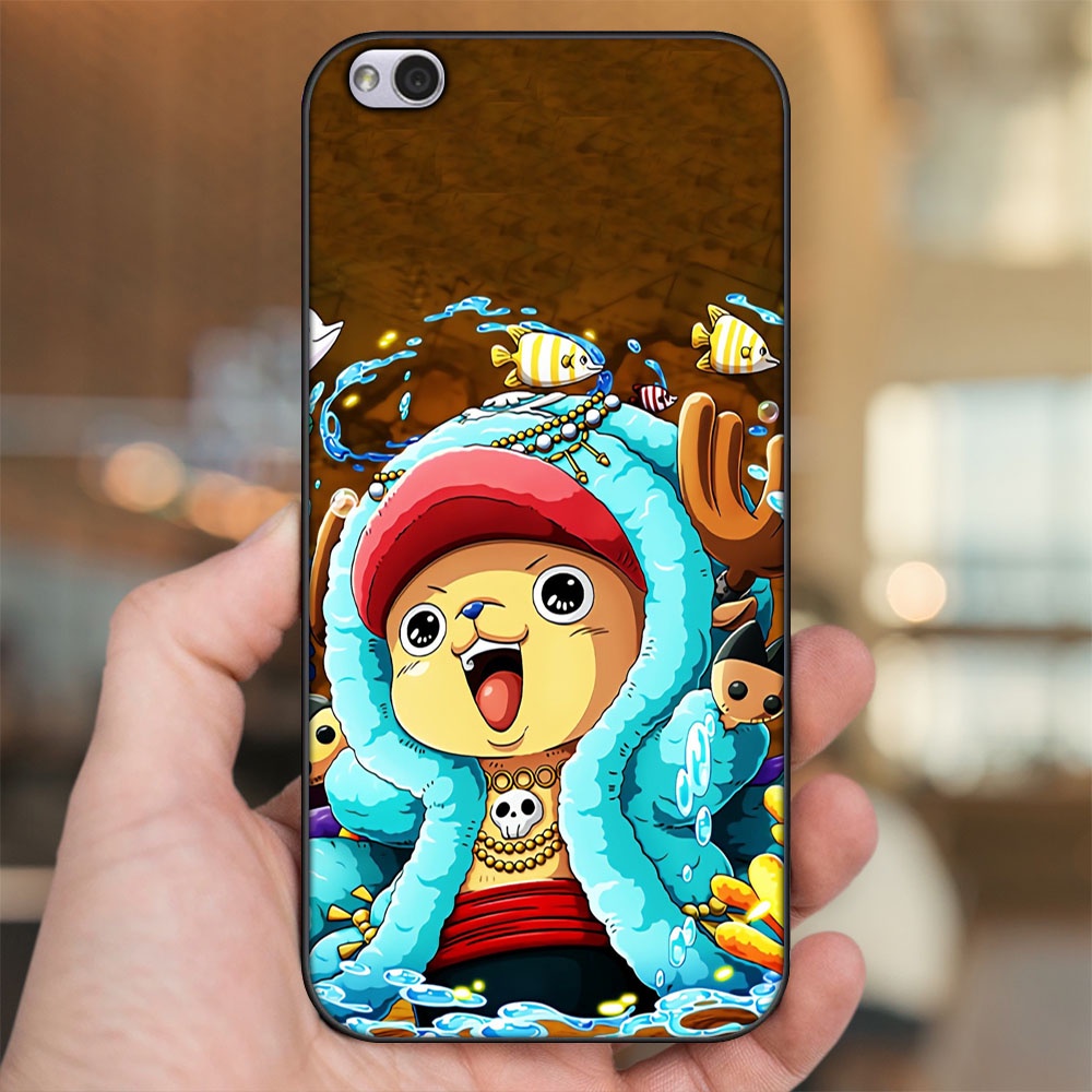 Ốp lưng Xiaomi Redmi 5A viền đen in hình Chopper One Piece Đảo Hải Tặc
