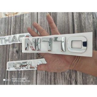 Chữ Thaco, Ollin, Forland nổi mạ crom bóng đẹp cho xe tải chiều cao chữ 3.5cm