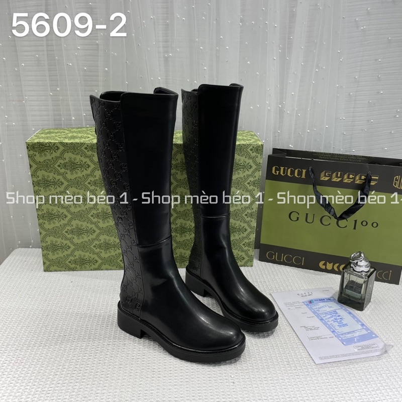 Bốt boot gc sole vân chìm mũi tròn gót thấp fullbox