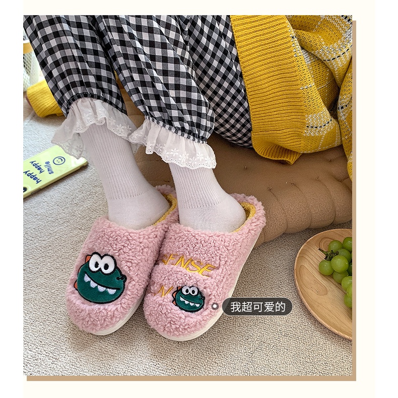 (TH38) Dép Bông Đi Trong Nhà Họa Tiết Đáng Yêu