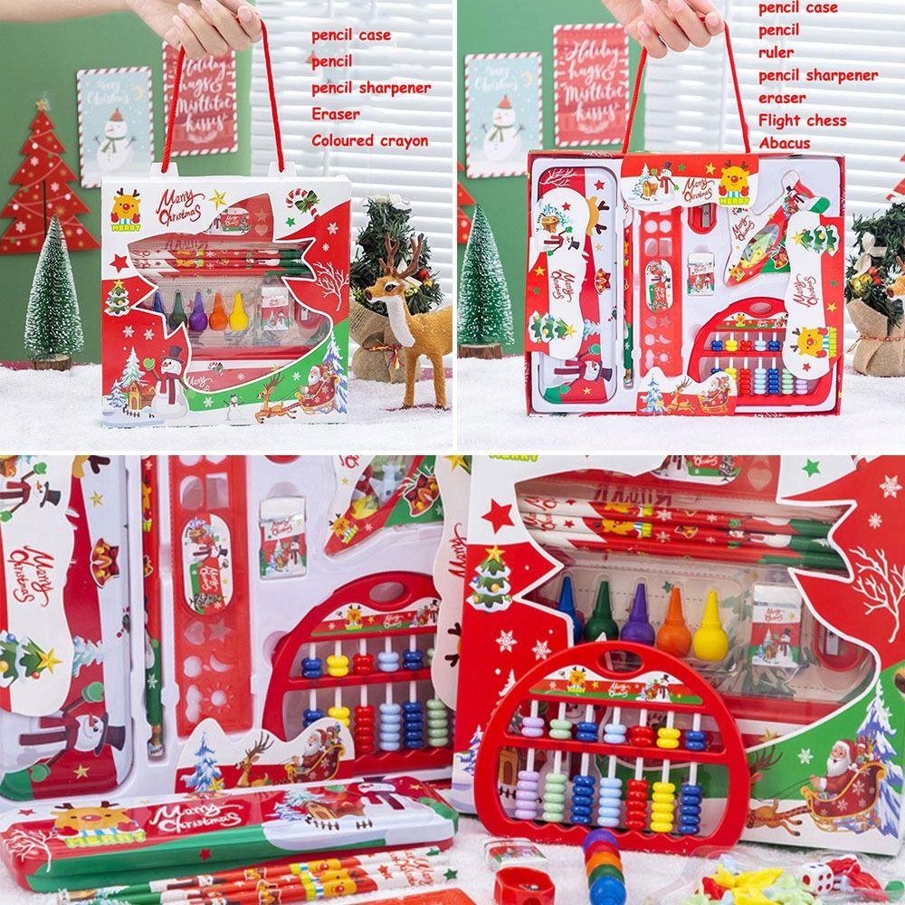 Set 7 Dụng Cụ Chuốt Bút Chì Họa Tiết Giáng Sinh Dành Cho Trẻ Mẫu Giáo