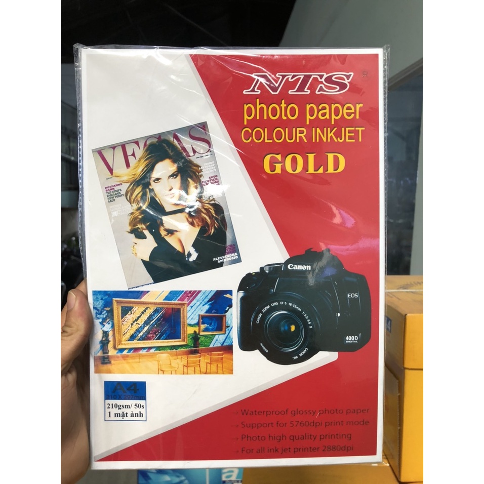 [Free Ship HCM] Giấy in Ảnh - In Ảnh A4 GOLD Rõ Đẹp 1 mặt Định lượng 115/135/160/180/210/230 [Hàng Cao Cấp]
