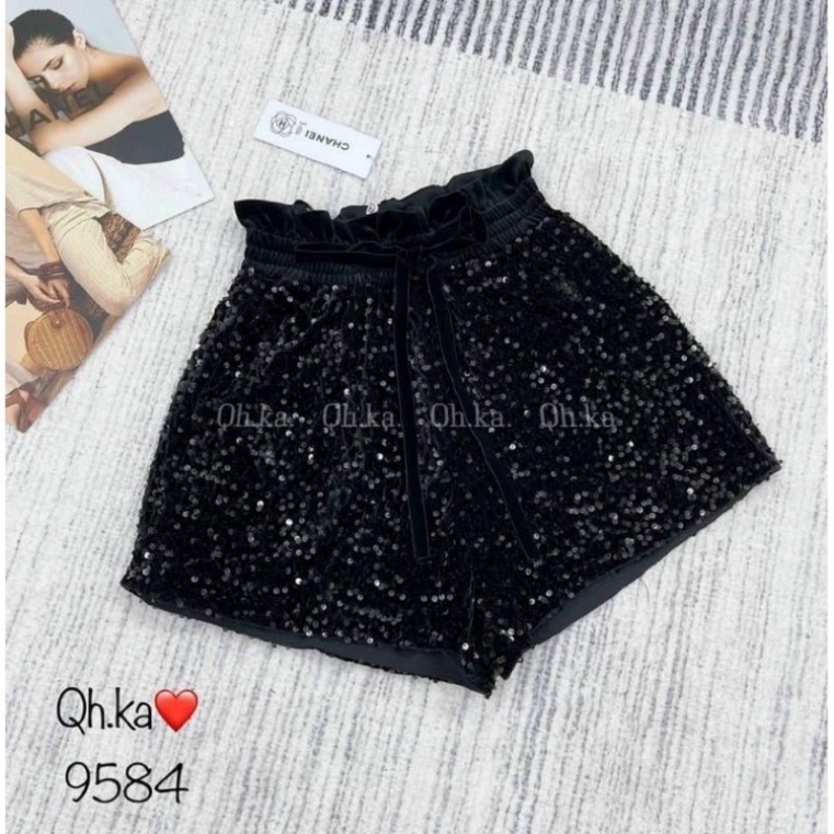 QUẦN SOOC KIM SA CẠP CHUN ỐNG RỘNG HÀNG QCL1 - AnnaShop