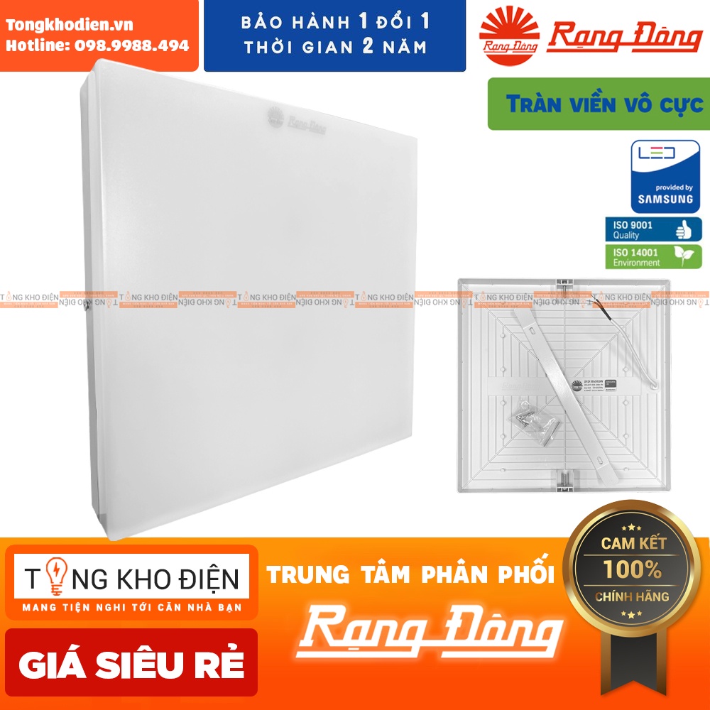 Đèn LED ốp trần vuông Rạng Đông 12W/18W/24W, Samsung ChipLED , Model: D LN12L