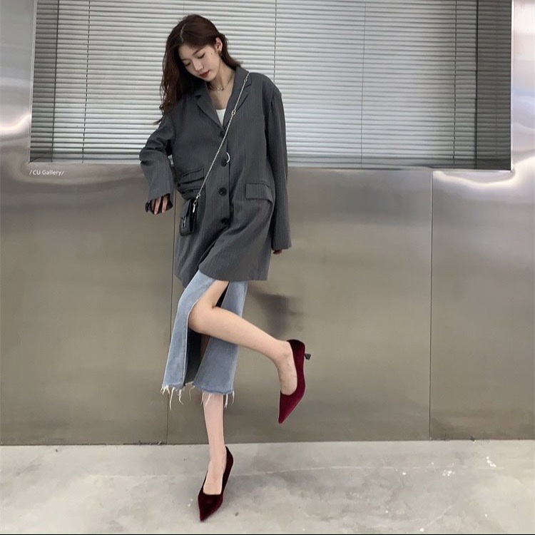 Giày Cao Gót Mũi Vuông Thiết Kế Đơn Giản Thoáng Khí Thời Trang Cho Nữ Giày Cao Gót Thiết Kế Xinh Xắn Thời Trang Dành Cho Nữ