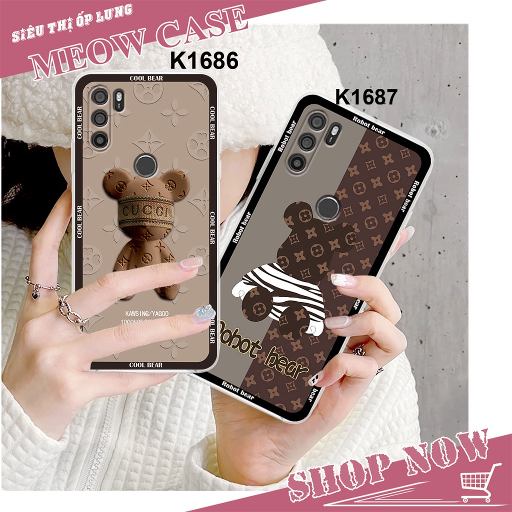 Ốp dẻo trong Vsmart Active 3 / Active3 in hình Gấu bear cực chất, cực đẹp