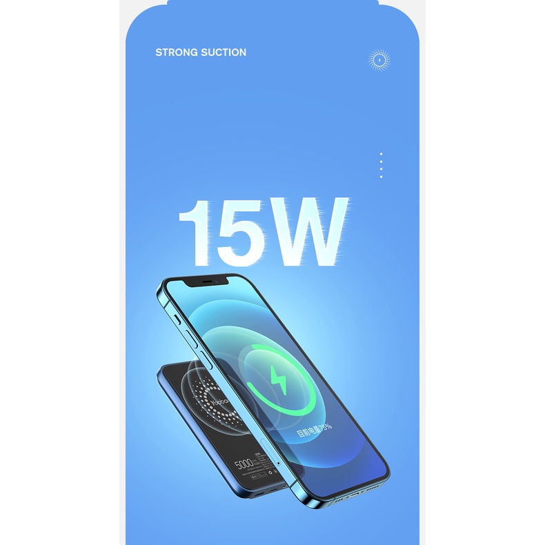 Pin dự phòng không dây đầu vào & đầu ra kép YOOBAO 15W