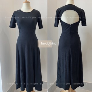 ĐẦM MIDI ĐEN CUTOUT LƯNG - KÈM VIDEO