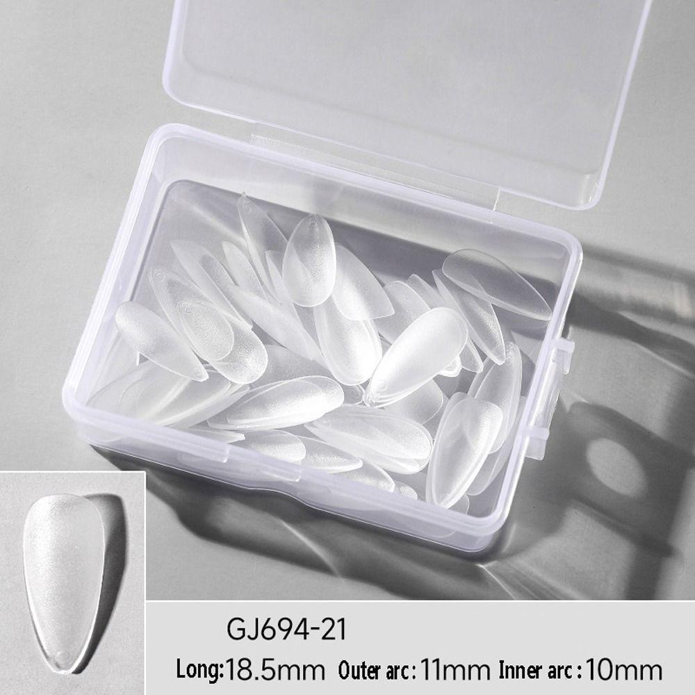 FALLFORBEAUTY Bộ Móng Tay Giả Nối Dài Mềm Mại Tự Nhiên DIY