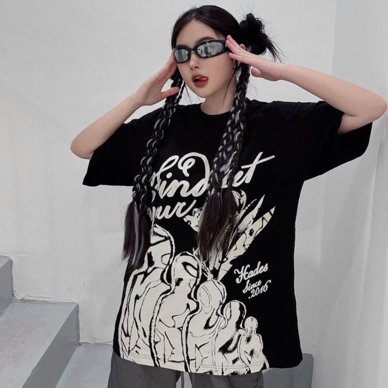 Áo thun HADES FEEL YOUR FEET  áo thun tay ngắn nam nữ hades feel your feet chất cotton cao cấp KunShop