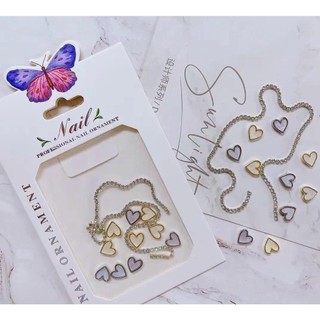 Phụ Kiện Charm Tim Xích