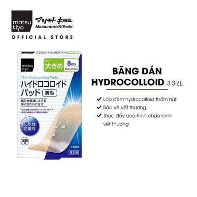 Băng dán thúc đẩy quá trình chữa lành vết thương matsukiyo hydrocolloid 3 cỡ