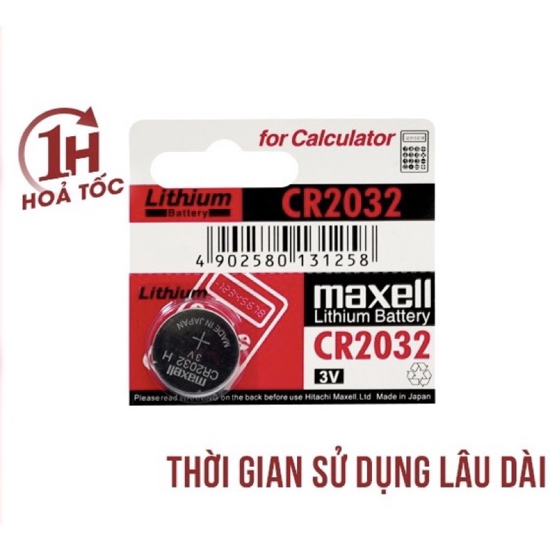 Pin CMOS Maxell CR2032 - 2032 Lithium 3v - Hàng Chính Hãng