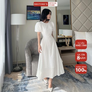  BBSTORE'S Đầm Xòe Tay Phồng Dự Tiệc Siêu Xinh -D1130