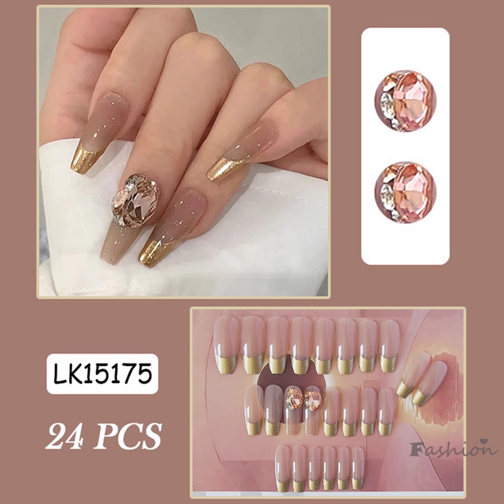 Bộ Móng Tay Giả Không Dễ Phai Màu Phong Cách Dành Cho Nữ Đi Tiệc Trà Chiều Du Lịch