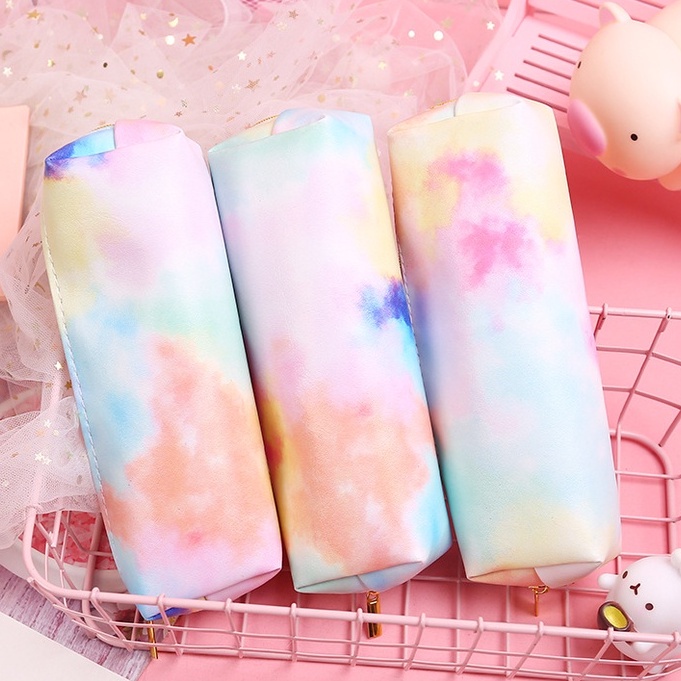 [Hàng sẵn] Túi Đựng Bút Chất Da PU - Không Thấm -  Không Nhăn -  2 Kích Thước Tùy Chọn