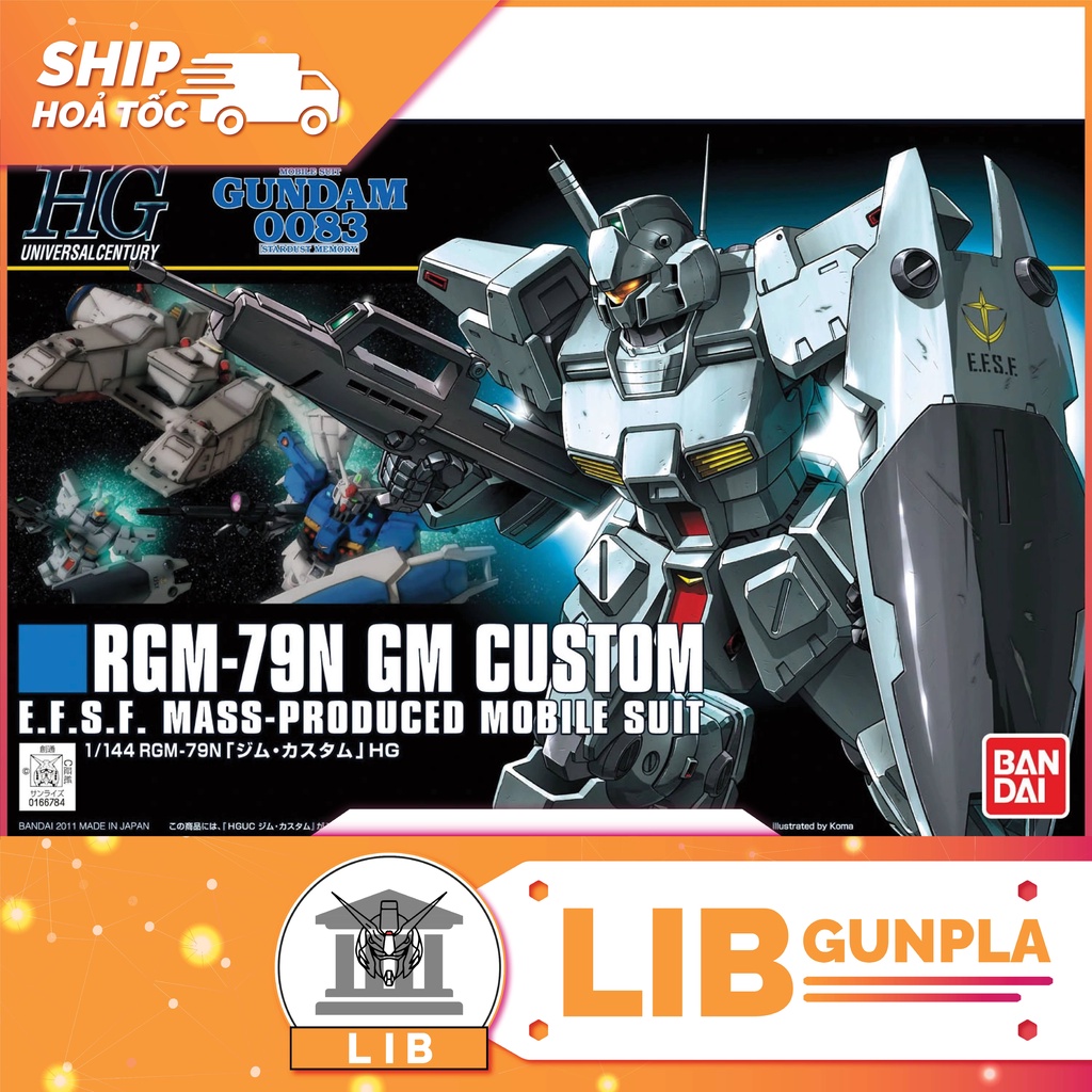 Mô hình lắp ráp Gundam HG UC 1/144 GM Custom